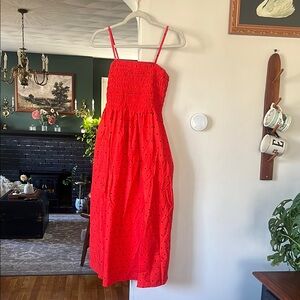 Red Polka Dot Women's Dress